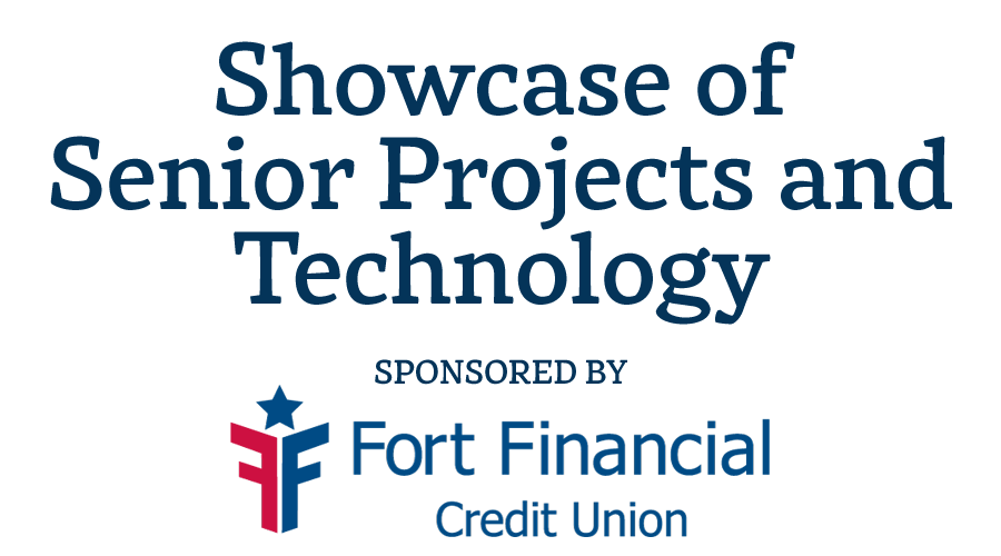 SHOWCASE graphic treatment to promote the showcase of senior projects and technology event, April 13